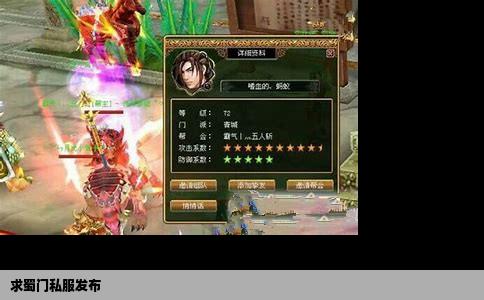 求蜀门私服发布